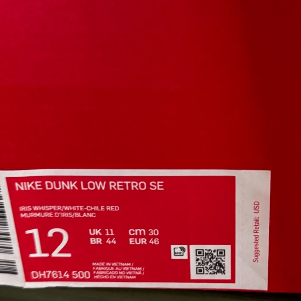 Men’s NIKE DUNK LOW RETRO BARBERSHOP SNEAKERS- GREY SIZE 12 New in Box - Picture 4 of 4